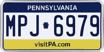 PA license plate MPJ6979