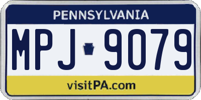 PA license plate MPJ9079