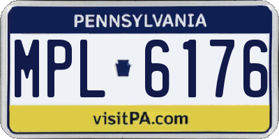 PA license plate MPL6176