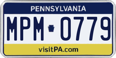 PA license plate MPM0779