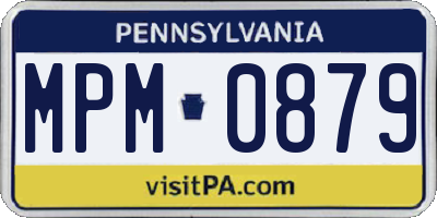 PA license plate MPM0879