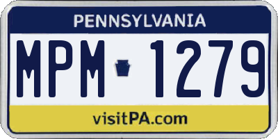 PA license plate MPM1279