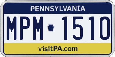 PA license plate MPM1510
