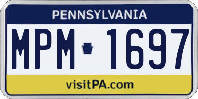PA license plate MPM1697