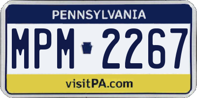 PA license plate MPM2267
