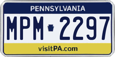 PA license plate MPM2297