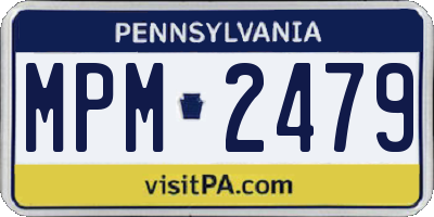 PA license plate MPM2479