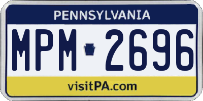 PA license plate MPM2696