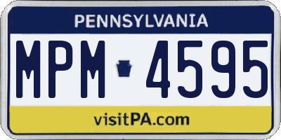 PA license plate MPM4595