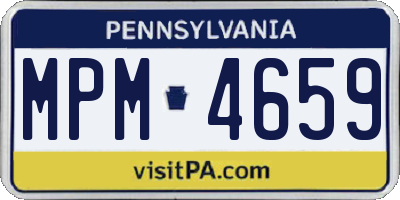 PA license plate MPM4659
