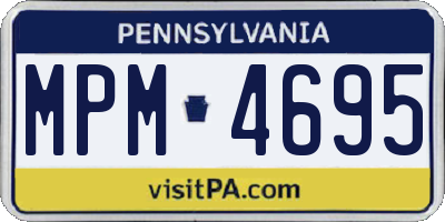 PA license plate MPM4695