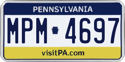 PA license plate MPM4697