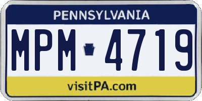 PA license plate MPM4719