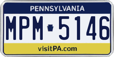PA license plate MPM5146