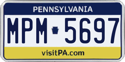 PA license plate MPM5697