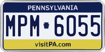 PA license plate MPM6055