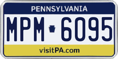 PA license plate MPM6095