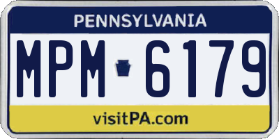 PA license plate MPM6179