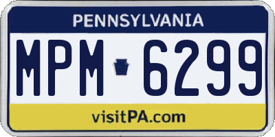 PA license plate MPM6299