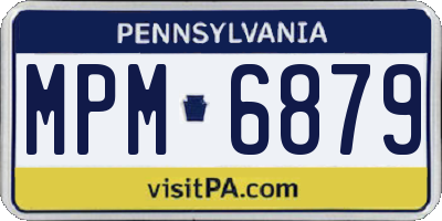 PA license plate MPM6879