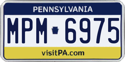 PA license plate MPM6975