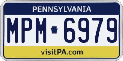 PA license plate MPM6979