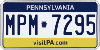 PA license plate MPM7295