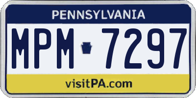 PA license plate MPM7297