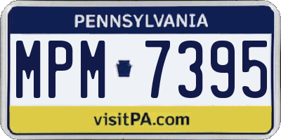 PA license plate MPM7395