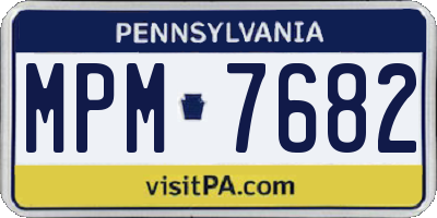 PA license plate MPM7682