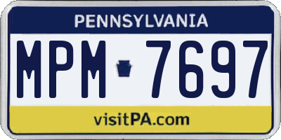 PA license plate MPM7697