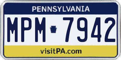 PA license plate MPM7942