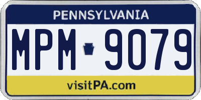 PA license plate MPM9079