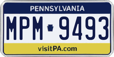 PA license plate MPM9493