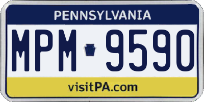PA license plate MPM9590