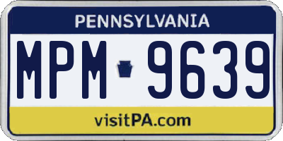 PA license plate MPM9639