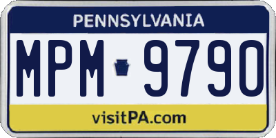PA license plate MPM9790