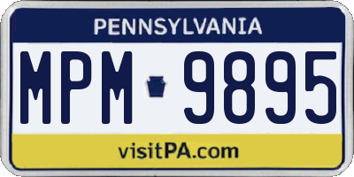 PA license plate MPM9895