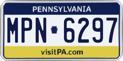 PA license plate MPN6297