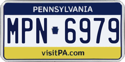 PA license plate MPN6979