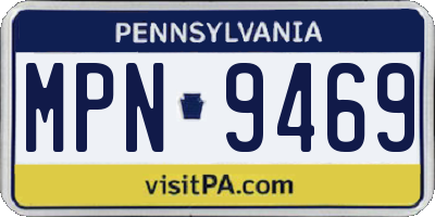 PA license plate MPN9469
