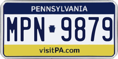 PA license plate MPN9879
