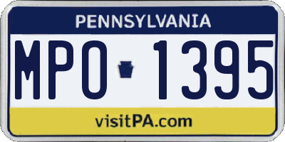 PA license plate MPO1395