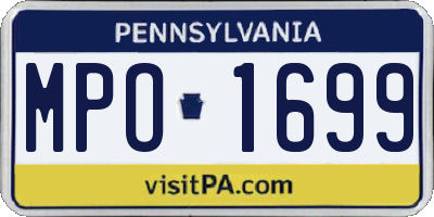 PA license plate MPO1699