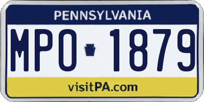 PA license plate MPO1879