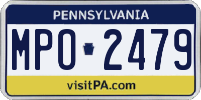 PA license plate MPO2479