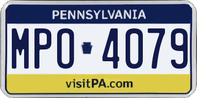 PA license plate MPO4079