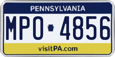 PA license plate MPO4856
