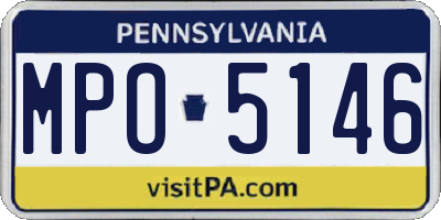 PA license plate MPO5146