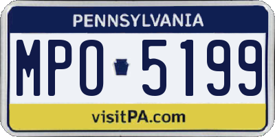 PA license plate MPO5199